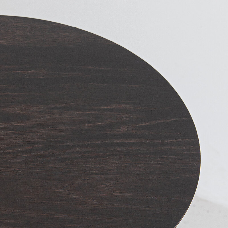 New Co Coffee Table 70 Rond zwart Eiken hardwax olie naturel light 3041 ...